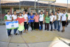 Desarrolladores de los talleres ambientales en la Unidad Educativa “Martha Hurtado Silva”