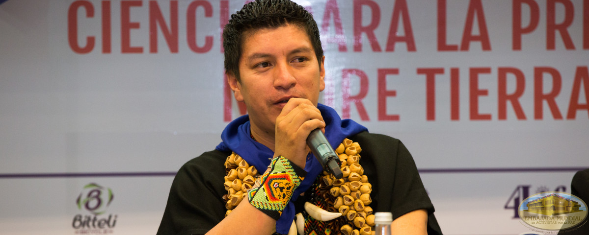 Oscar Fernando Bastidas Jacanamijoy, Taita gobernador 2017. Cabildo indígena Inga de Bogotá, Colombia Oscar Fernando