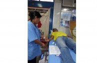 Blood Bank thanks the work of Dr. William Soto in Peru, Blood Drive Marathon "LIfe is in the Blood"