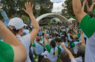 Marathon for the peace of Mother Earth at the "Parque de los Novios" - Colombia