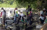 Voluntarios de la EMAP en Honduras realizaron limpieza del Río Tocoa