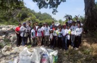 Voluntarios de la EMAP en Honduras realizaron limpieza del Río Tocoa
