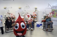 Volunteer activists and students held the third blood drive in Mérida, Yucatán, México