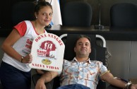 Argentinean citizens participate in the first voluntary blood drive