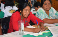Indigenous peoples present during the 4th Regional Encounter of the "Children of Mother Earth"