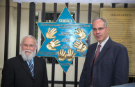 Embajador Mundial de la Embajada de Activistas por la Paz, Dr. William Soto y Sr. Yoed Magen, Embajador de Israel en Colombia