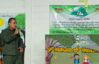 Teniente Roger González, apoya campañas de concienciación con el ambiente