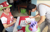 Sensibilizacion and donation at the ISNA in El Salvador
