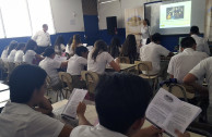 Actions of respect for human dignity during educational workshops in El Salvador.