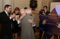 The House of Representatives of Argentina receives the plaques of the Holocaust