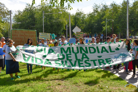 Desfile de la EMAP, dia mundial de la madre tierra feria ambiental