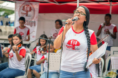La música hizo parte de este Maratón con la colaboración voluntaria de diferentes intérpretes en todo el país. Musica Maraton