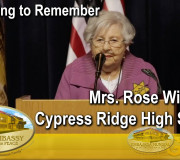 Educating to Remember - Mrs. Rose Williams - Cypress Ridge High School | GEAP
